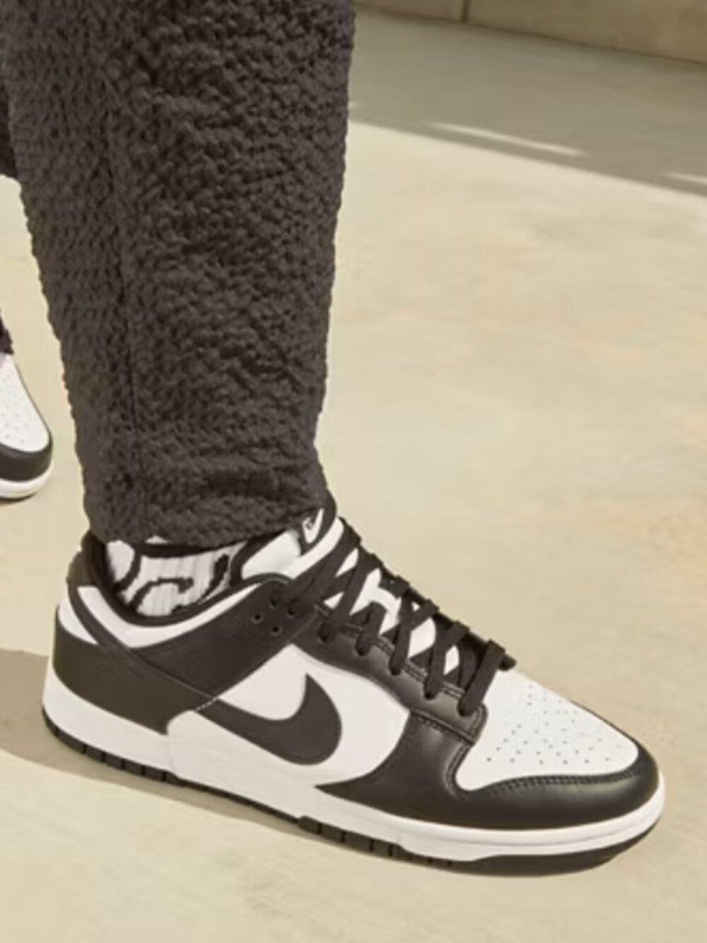 Nike Dunk Low black and white panda sneakers 11.5